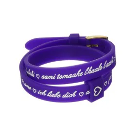 Bracciale Donna il mezzometro I LOVE YOU GOLD - BRACCIALE IN SILICONE/SILICONE BRACELET di il mezzometro, Bracciali - Rif: S7...