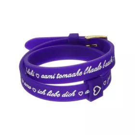 Bracciale Donna il mezzometro I LOVE YOU GOLD - BRACCIALE IN SILICONE/SILICONE BRACELET di il mezzometro, Bracciali - Rif: S7...