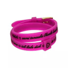 Bracelet Femme il mezzometro I LOVE YOU GOLD - BRACCIALE IN SILICONE/SILICONE BRACELET de il mezzometro, Bracelets - Réf : S7...