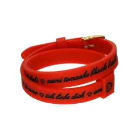 Bracciale Donna il mezzometro I LOVE YOU GOLD - BRACCIALE IN SILICONE/SILICONE BRACELET di il mezzometro, Bracciali - Rif: S7...