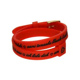 Damenarmreif il mezzometro I LOVE YOU GOLD - BRACCIALE IN SILICONE/SILICONE BRACELET von il mezzometro, Armbänder - Ref: S721...