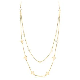 Collier Femme Amen CROCI CUORI DOPPIA de Amen, Colliers - Réf : S7215125, Prix : 80,72 €, Remise : %