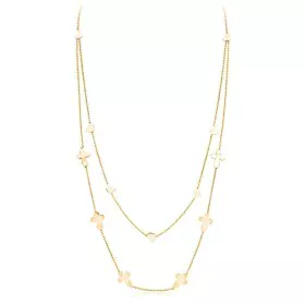 Collier Femme Amen CROCI CUORI DOPPIA de Amen, Colliers - Réf : S7215125, Prix : 82,33 €, Remise : %