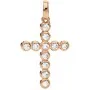 Collana Donna Amen CROCE PICCOLA ARGENTO IP ORO ROSA E ZIRCONI di Amen, Collane - Rif: S7215235, Prezzo: 43,40 €, Sconto: %