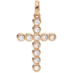 Collana Donna Amen CROCE PICCOLA ARGENTO IP ORO ROSA E ZIRCONI di Amen, Collane - Rif: S7215235, Prezzo: 45,21 €, Sconto: %