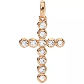 Collana Donna Amen CROCE PICCOLA ARGENTO IP ORO ROSA E ZIRCONI di Amen, Collane - Rif: S7215235, Prezzo: 43,40 €, Sconto: %