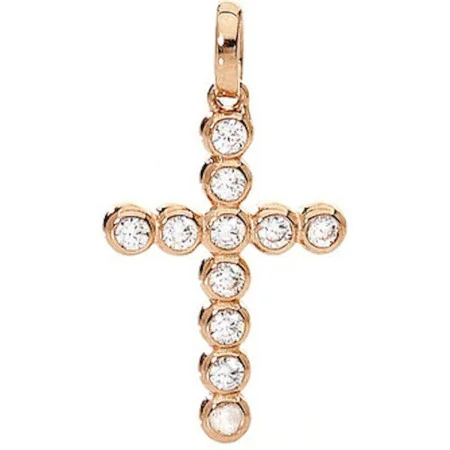 Damenhalskette Amen CROCE PICCOLA ARGENTO IP ORO ROSA E ZIRCONI von Amen, Ketten - Ref: S7215235, Preis: 45,21 €, Rabatt: %