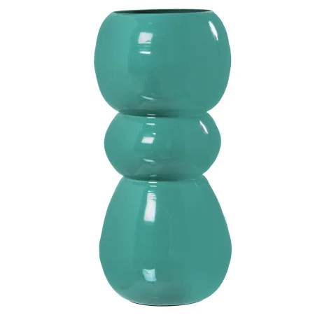 Vase Alexandra House Living Dark green Metal 14 x 14 x 27 cm by Alexandra House Living, Vases - Ref: D1622196, Price: 33,76 €...