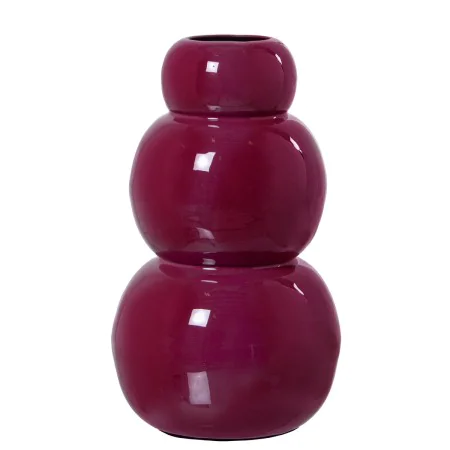 Vase Alexandra House Living Dark pink Metal 14 x 14 x 22 cm by Alexandra House Living, Vases - Ref: D1622197, Price: 27,35 €,...