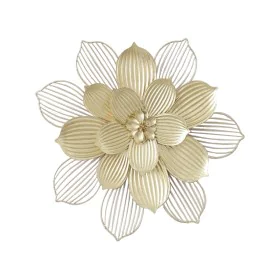 Decorazione da Parete Alexandra House Living Dorato Metallo Fiore 49,5 x 45 x 4 cm di Alexandra House Living, Sculture - Rif:...