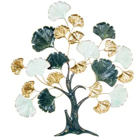 Wanddekoration Alexandra House Living Blau Weiß Gold Metall Baum 80 x 89 x 7 cm von Alexandra House Living, Skulpturen - Ref:...