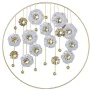 Wall Decoration Alexandra House Living White Golden Metal Iron Flower 62 x 3,5 x 62 cm by Alexandra House Living, Sculptures ...