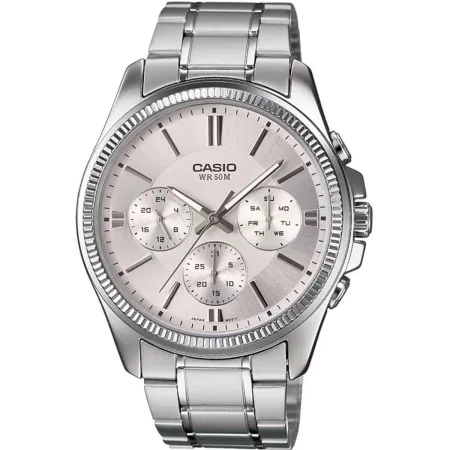 Men's Watch Casio ENTICER GENT Silver Grey (Ø 35 mm) by Casio, Wrist Watches - Ref: S7231292, Price: 105,19 €, Discount: %