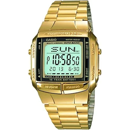 Men's Watch Casio DATABANK Golden (Ø 38 mm) by Casio, Wrist Watches - Ref: S7231419, Price: 95,15 €, Discount: %