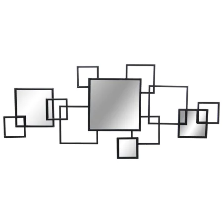 Wall mirror Alexandra House Living Black Metal 7 x 113 x 53 cm by Alexandra House Living, Wall-Mounted Mirrors - Ref: D162230...