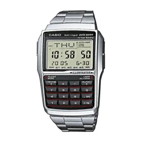 Montre Homme Casio DATABANK CALCULATOR STEEL Noir Argenté de Casio, Montres bracelet - Réf : S7232305, Prix : 83,50 €, Remise...