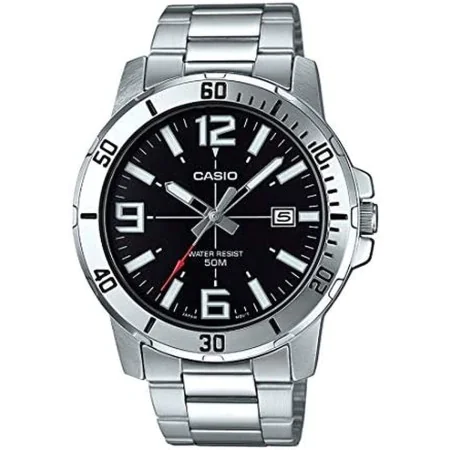 Herrenuhr Casio COLLECTION Schwarz Silberfarben (Ø 45 mm) von Casio, Armbanduhren - Ref: S7232604, Preis: 76,47 €, Rabatt: %