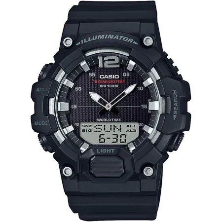 Reloj Hombre Casio ILLUMINATOR Black (Ø 53 mm) de Casio, Relojes de pulsera - Ref: S7233035, Precio: 78,59 €, Descuento: %