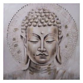 Painting Alexandra House Living Wood Buddha 100 x 100 x 3 cm by Alexandra House Living, Paintings - Ref: D1622345, Price: 82,...