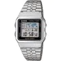 Relógio unissexo Casio VINTAGE Preto Prateado (Ø 34 mm) de Casio, Relógios com braselete - Ref: S7233430, Preço: 71,35 €, Des...