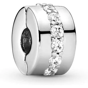 Woman's charm link Pandora CLEAR SPARKLING ROW CLIP by Pandora, Bead Charms - Ref: S7233763, Price: 57,74 €, Discount: %