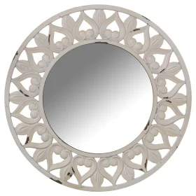 Miroir mural Alexandra House Living Blanc Bois 5 x 54 x 55 cm Rond de Alexandra House Living, Miroirs muraux - Réf : D1622536...