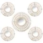 Mirror Set Alexandra House Living White Golden Plastic 2 x 79 x 48 cm Circular by Alexandra House Living, Wall-Mounted Mirror...