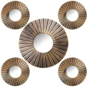 Ensemble de miroirs Alexandra House Living Doré Plastique 2 x 88 x 46 cm Rond de Alexandra House Living, Miroirs muraux - Réf...