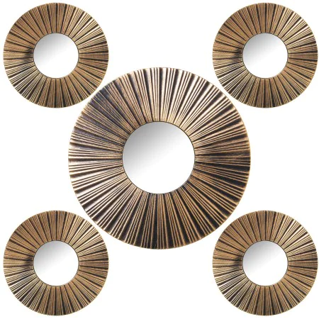 Mirror Set Alexandra House Living Golden Plastic 2 x 88 x 46 cm Circular by Alexandra House Living, Wall-Mounted Mirrors - Re...