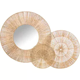 Wall mirror Alexandra House Living Jute Natural Fibre 4 x 103 x 70 cm Circular by Alexandra House Living, Wall-Mounted Mirror...