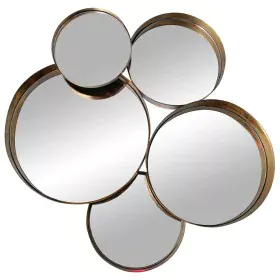 Wall mirror Alexandra House Living Golden Metal Circles 9 x 59 x 54 cm by Alexandra House Living, Wall-Mounted Mirrors - Ref:...