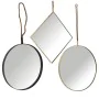 Mirror Set Alexandra House Living Golden Metal 11 x 50 x 50 cm (3 Pieces) by Alexandra House Living, Wall-Mounted Mirrors - R...