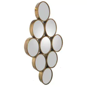 Miroir mural Alexandra House Living Doré Métal Cercles 9 x 71 x 39 cm de Alexandra House Living, Miroirs muraux - Réf : D1622...