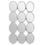 Wandspiegel Alexandra House Living Silberfarben Metall 12 x 16 cm 9 x 68 x 40 cm rund Oval von Alexandra House Living, Wandsp...