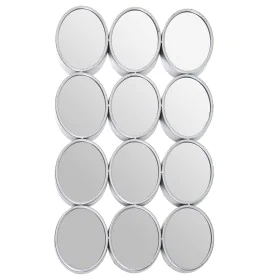 Wall mirror Alexandra House Living Silver Metal 12 x 16 cm 9 x 68 x 40 cm Circular Oval by Alexandra House Living, Wall-Mount...