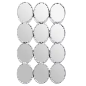 Wandspiegel Alexandra House Living Silberfarben Metall 12 x 16 cm 9 x 68 x 40 cm rund Oval von Alexandra House Living, Wandsp...