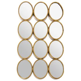 Miroir mural Alexandra House Living Doré Métal 12 x 16 cm 9 x 68 x 40 cm Rond Oblongue de Alexandra House Living, Miroirs mur...