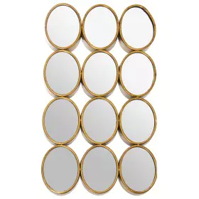 Espejo de pared Alexandra House Living Dorado Metal 12 x 16 cm 9 x 68 x 40 cm Redondo Ovalado de Alexandra House Living, Espe...