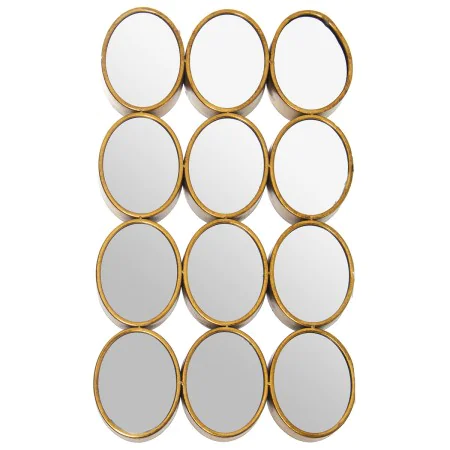 Espelho de parede Alexandra House Living Dourado Metal 12 x 16 cm 9 x 68 x 40 cm Redondo Oval de Alexandra House Living, Espe...