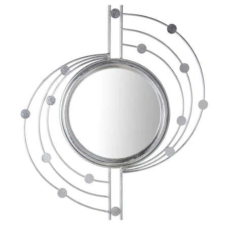 Wall mirror Alexandra House Living Silver Metal 66 x 3 x 78 cm Circular by Alexandra House Living, Wall-Mounted Mirrors - Ref...