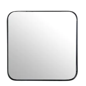 Wall mirror Alexandra House Living Black Metal Squared 4 x 37 x 37 cm by Alexandra House Living, Wall-Mounted Mirrors - Ref: ...