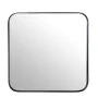 Wall mirror Alexandra House Living Black Metal Squared 4 x 37 x 37 cm by Alexandra House Living, Wall-Mounted Mirrors - Ref: ...