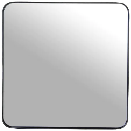 Wall mirror Alexandra House Living Black Metal Squared 4 x 54 x 54 cm by Alexandra House Living, Wall-Mounted Mirrors - Ref: ...