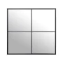 Wall mirror Alexandra House Living Black Metal Window 5 x 73 x 73 cm by Alexandra House Living, Wall-Mounted Mirrors - Ref: D...