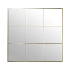 Wall mirror Alexandra House Living Golden Metal Window 6 x 113 x 113 cm by Alexandra House Living, Wall-Mounted Mirrors - Ref...