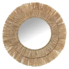 Miroir mural Alexandra House Living Fibre naturelle 2 x 52 x 52 cm Rond de Alexandra House Living, Miroirs muraux - Réf : D16...