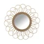 Wall mirror Alexandra House Living wicker Natural Fibre 2 x 45 x 45 cm Circular by Alexandra House Living, Wall-Mounted Mirro...