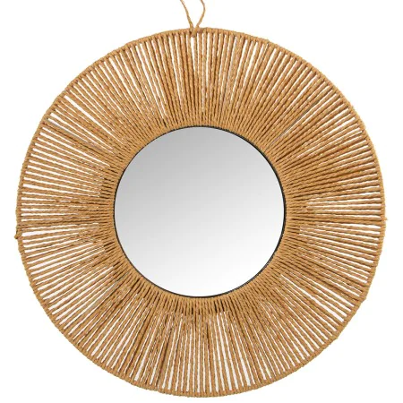 Miroir mural Alexandra House Living Fibre naturelle 60 x 1 x 60 cm Rond de Alexandra House Living, Miroirs muraux - Réf : D16...