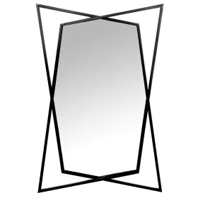 Wall mirror Alexandra House Living Black Metal Geometric 7 x 85 x 58 cm by Alexandra House Living, Wall-Mounted Mirrors - Ref...