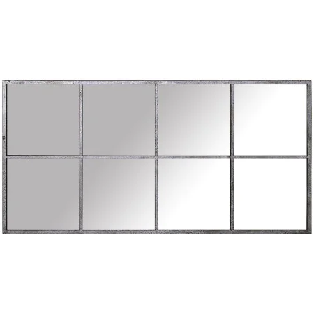 Wall mirror Alexandra House Living Black Silver Metal Window 8 x 151 x 79 cm by Alexandra House Living, Wall-Mounted Mirrors ...